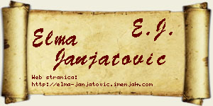 Elma Janjatović vizit kartica